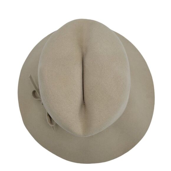 Vtg 60's Frank Olive‎ Frank's Girl Hat Safari Bucket Hat Woolen Felt Cream - Picture 7 of 8